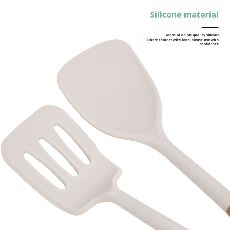 kitchen utensil set wood